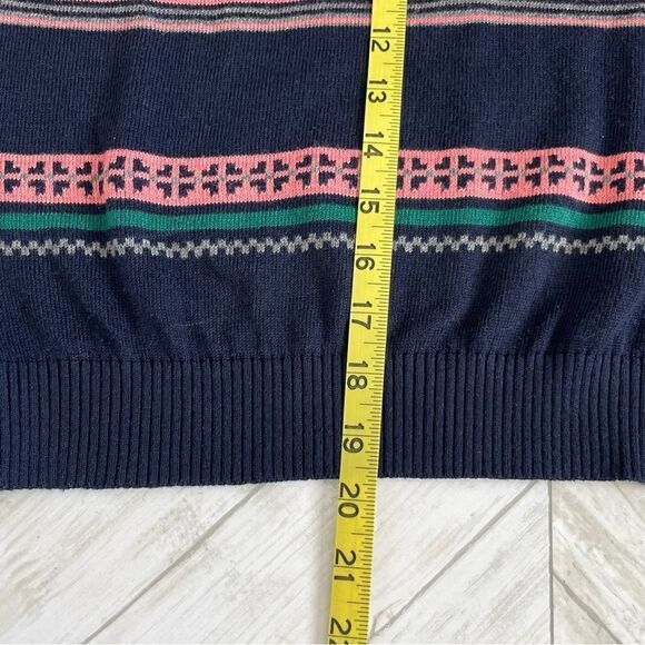 Prince & Fox Navy Gray & Mauve Sweater size Large - Picture 5 of 5
